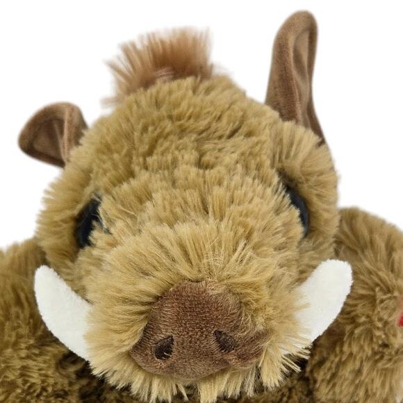Dandee XOXO Rose Tattoo Warthog Wild Boar Zoo Stuffed Animal Plush Toy 10" - Picture 5 of 8